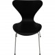 Sæt med 4 sorte Arne Jacobsen Syver stole