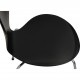 Sæt med 4 sorte Arne Jacobsen Syver stole