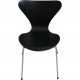 Sæt med 4 sorte Arne Jacobsen Syver stole