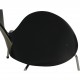 Sæt med 4 sorte Arne Jacobsen Syver stole