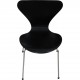 Sæt med 4 sorte Arne Jacobsen Syver stole