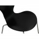 Sæt med 4 sorte Arne Jacobsen Syver stole