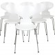 Sæt af 6 hvide Arne Jacobsen Myrer