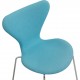 Sæt med 6 Arne Jacobsen Syver stole i blåt stof