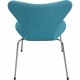 Sæt med 6 Arne Jacobsen Syver stole i blåt stof