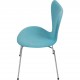 Sæt med 6 Arne Jacobsen Syver stole i blåt stof