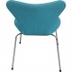 Sæt med 6 Arne Jacobsen Syver stole i blåt stof