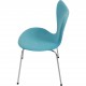 Sæt med 6 Arne Jacobsen Syver stole i blåt stof