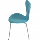 Sæt med 6 Arne Jacobsen Syver stole i blåt stof