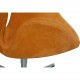 Arne Jacobsen Svane stol i gul alcantara
