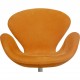 Arne Jacobsen Svane stol i gul alcantara