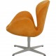 Arne Jacobsen Svane stol i gul alcantara