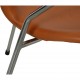 Arne Jacobsen vintage Syver stol 3207 nybetrukket i Cognac Classic læder