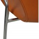 Arne Jacobsen vintage Syver stol 3207 nybetrukket i Cognac Classic læder