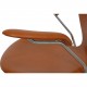Arne Jacobsen vintage Syver stol 3207 nybetrukket i Cognac Classic læder