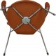 Arne Jacobsen vintage Syver stol 3207 nybetrukket i Cognac Classic læder