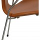 Arne Jacobsen vintage Syver stol 3207 nybetrukket i Cognac Classic læder