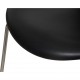 Sæt med 6 Arne Jacobsen Syver stole i sort Essential læder