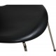 Sæt med 6 Arne Jacobsen Syver stole i sort Essential læder