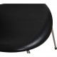 Sæt med 6 Arne Jacobsen Syver stole i sort Essential læder