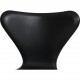 Sæt med 6 Arne Jacobsen Syver stole i sort Essential læder