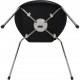 Sæt med 6 Arne Jacobsen Syver stole i sort Essential læder