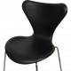 Sæt med 6 Arne Jacobsen Syver stole i sort Essential læder