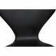 Sæt med 6 Arne Jacobsen Syver stole i sort Essential læder
