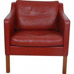 Børge Mogensen 2321 lænestol i rødt læder