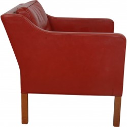 Børge Mogensen 2321 lænestol i rødt læder
