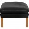 Børge Mogensen 2202 ottoman in black leather
