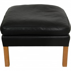 Børge Mogensen 2202 skammel i sort læder