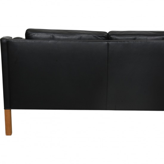 Børge Mogensen 2213 3-personers sofa i sort læder