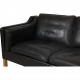 Børge Mogensen 2213 3-personers sofa i sort læder