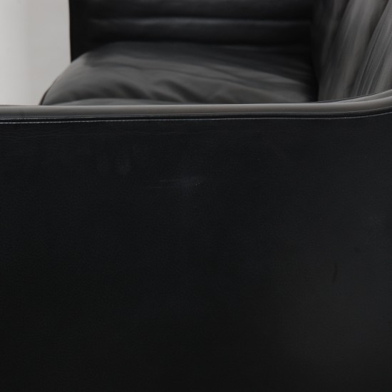 Børge Mogensen 2213 3-personers sofa i sort læder