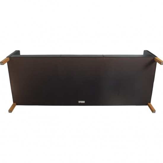 Børge Mogensen 2213 3-personers sofa i sort læder