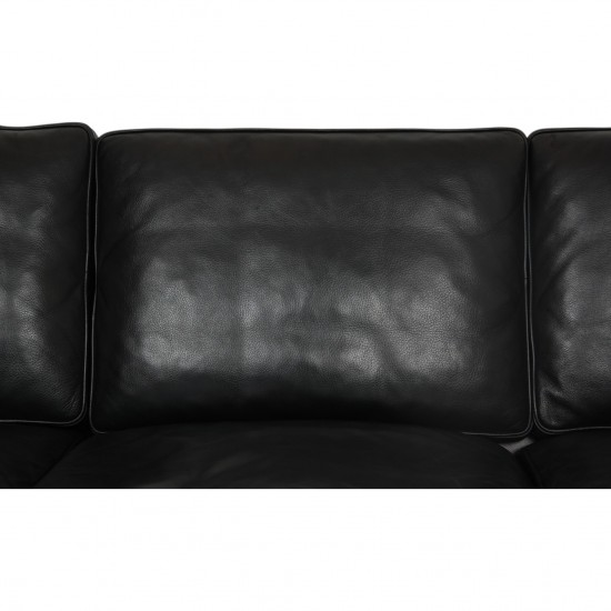Børge Mogensen 2213 3-personers sofa i sort læder