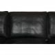 Børge Mogensen 2213 3-personers sofa i sort læder