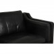 Børge Mogensen 2213 3-personers sofa i sort læder