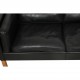 Børge Mogensen 2213 3-personers sofa i sort læder