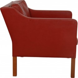 Børge Mogensen 2321 lænestol i rødt læder
