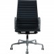 Charles Eames Ea-119 kontorstol i sort læder