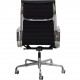 Charles Eames Ea-119 kontorstol i sort læder