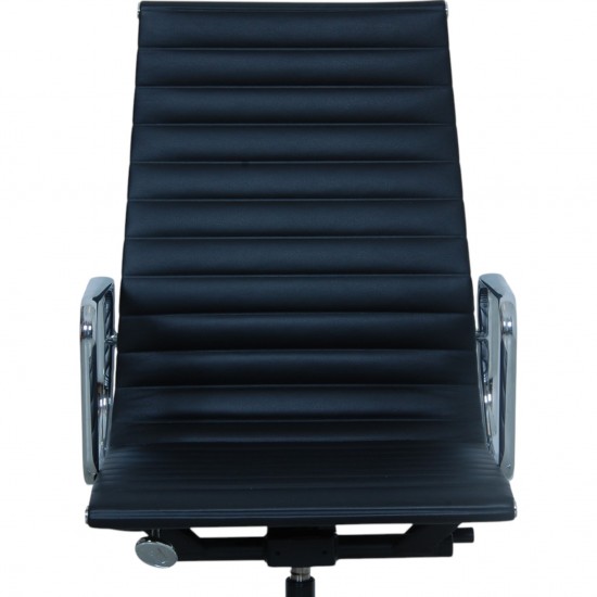 Charles Eames Ea-119 kontorstol i sort læder