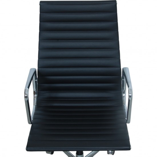 Charles Eames Ea-119 kontorstol i sort læder
