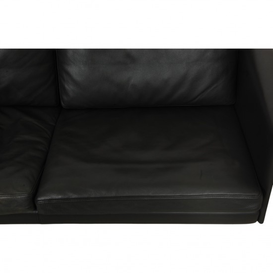 Hans Wegner CH-103 3.seater sofa in grey leather