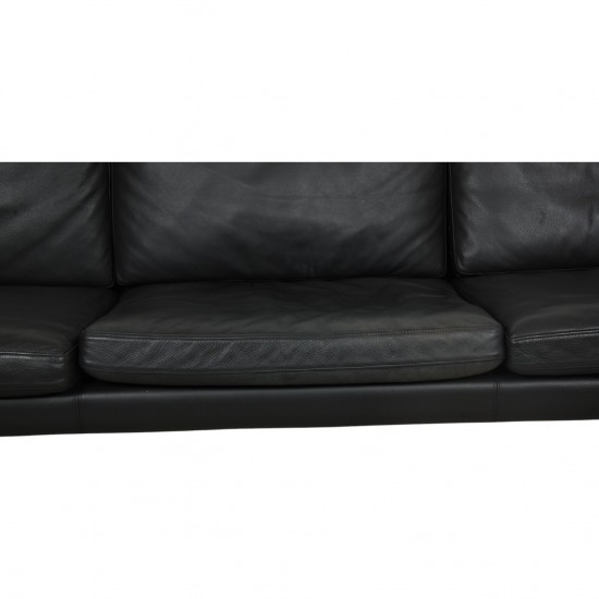 Hans Wegner CH-103 3.seater sofa in grey leather