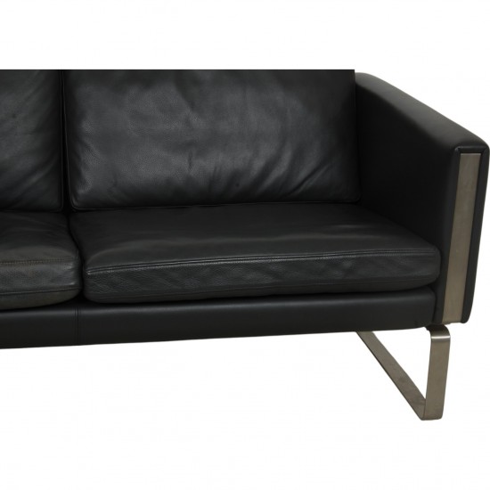 Hans Wegner CH-103 3.seater sofa in grey leather