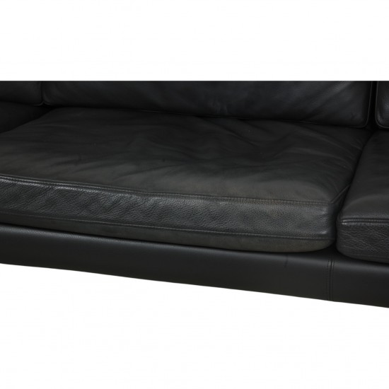 Hans Wegner CH-103 3.seater sofa in grey leather