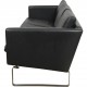 Hans Wegner CH-103 3.seater sofa in grey leather